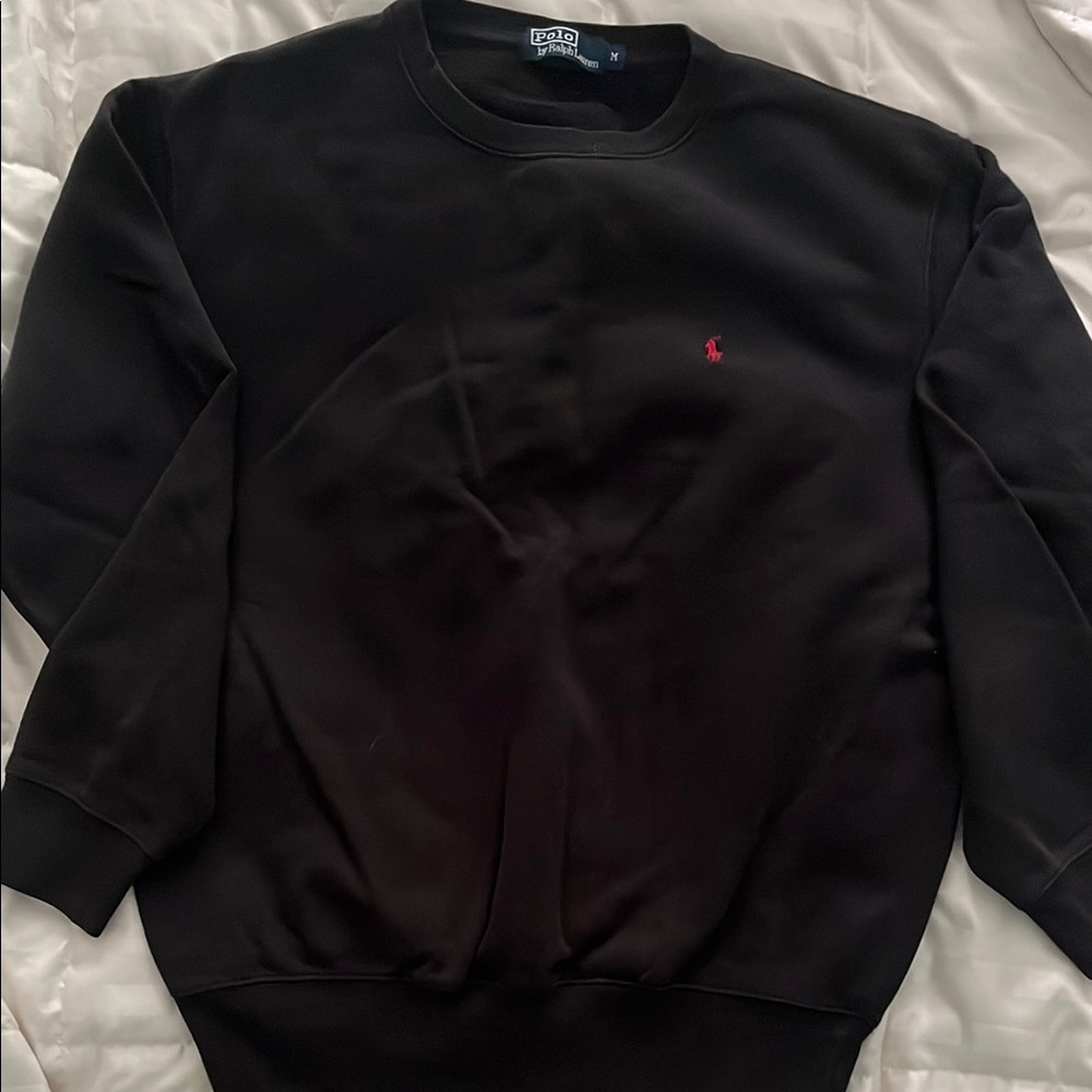 Polo by Ralph Lauren Black Crewneck Sweater